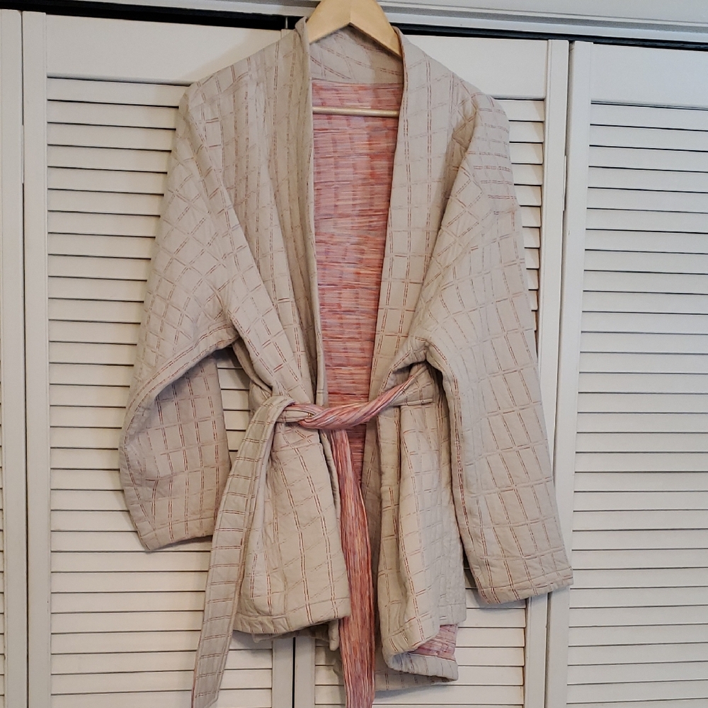 Nike Yoga Therma Fit Luxe Reversible Cardigan Kimono Lounge Robe, Size 2X